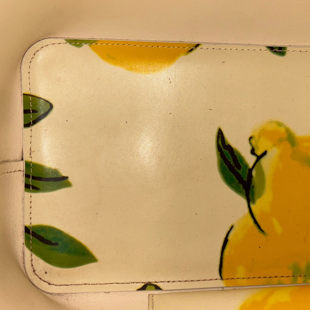 Kate Spade Lemon Street Len Tote Bag - White and Yellow - Picture 8 of 8